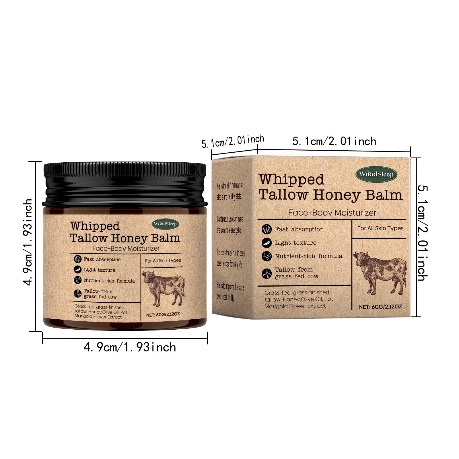 Visibly Softer, Glowing Skin in 7 Days — WoodSleep Tallow & Honey Face Cream