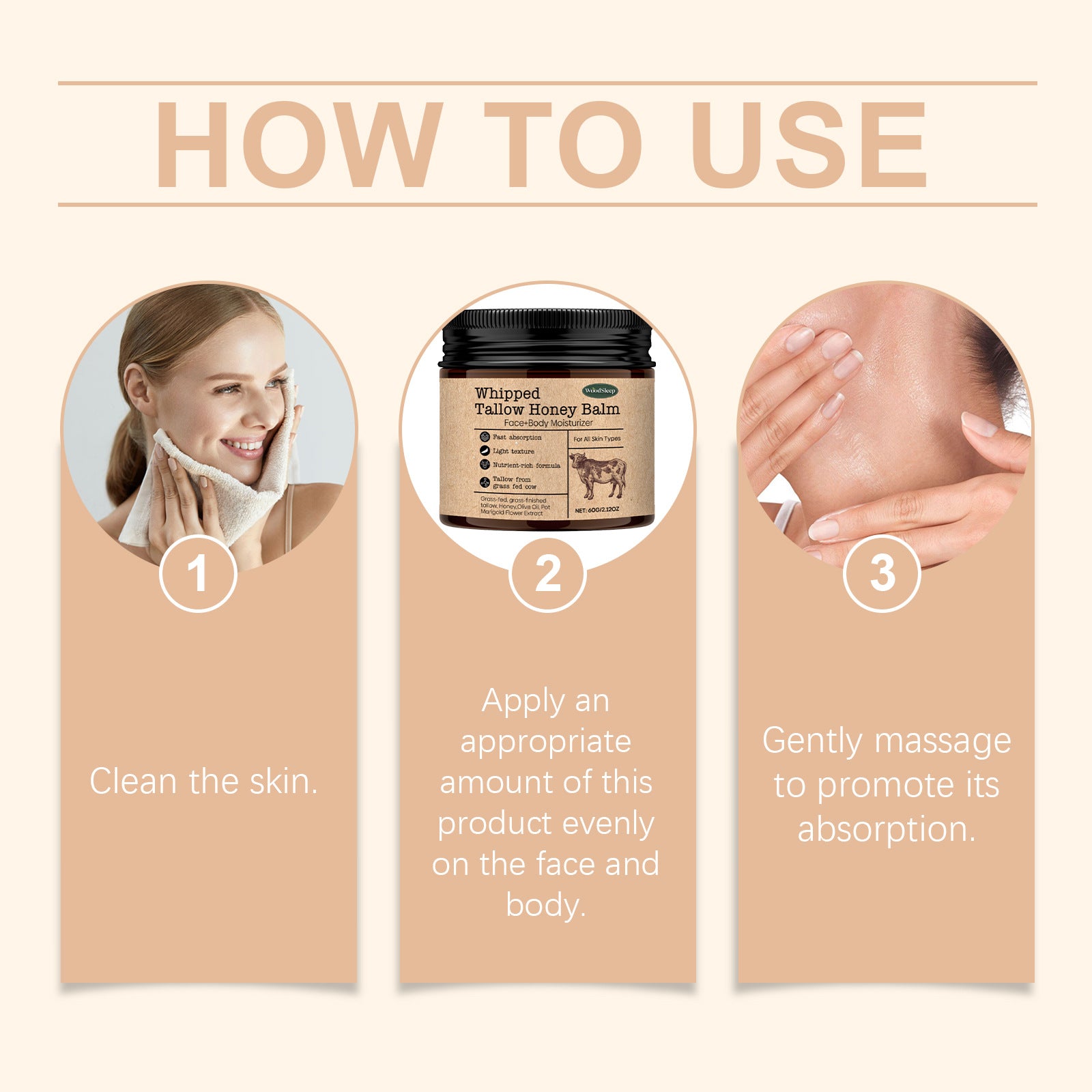 Visibly Softer, Glowing Skin in 7 Days — WoodSleep Tallow & Honey Face Cream