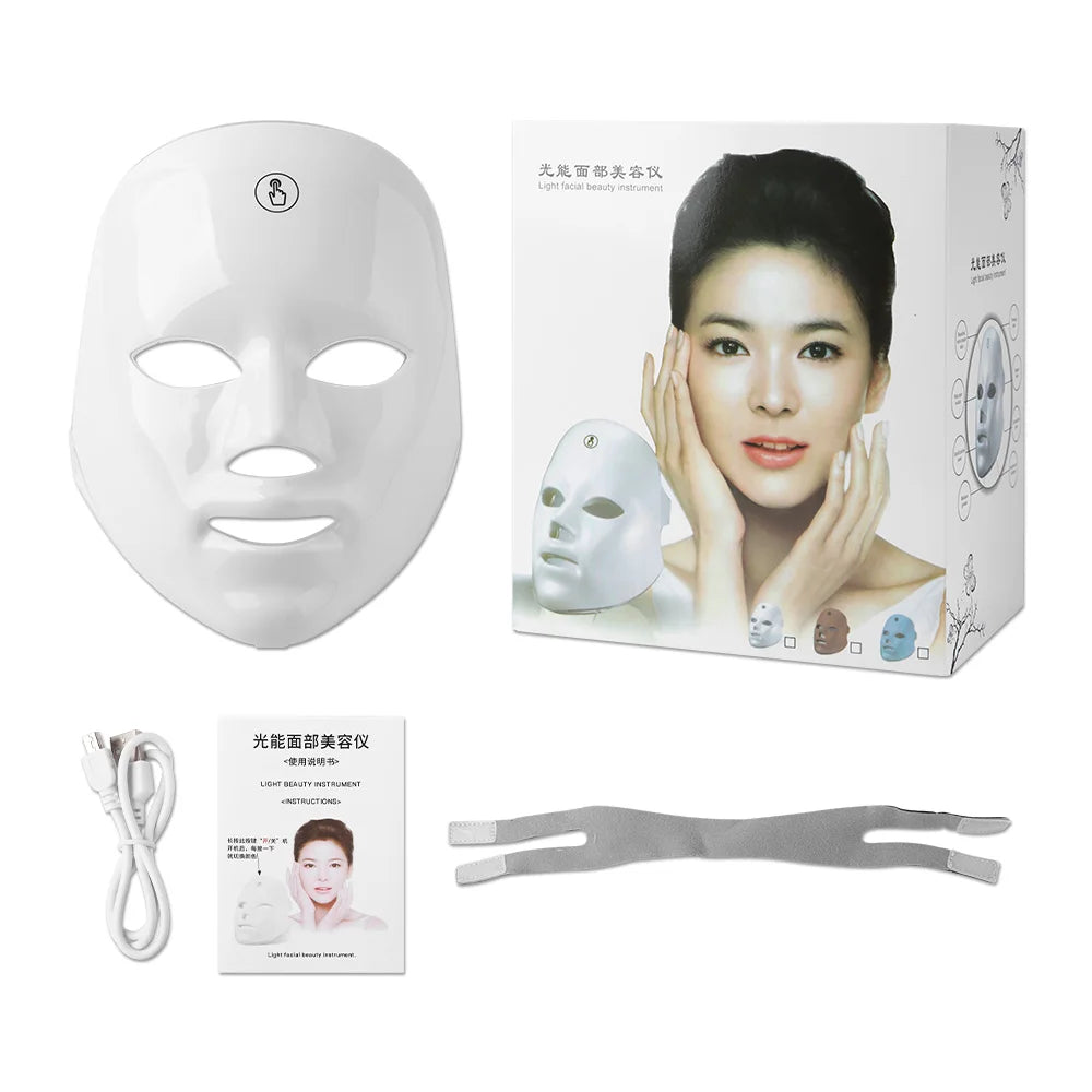 7-in-1 LED Light Therapy Face Mask