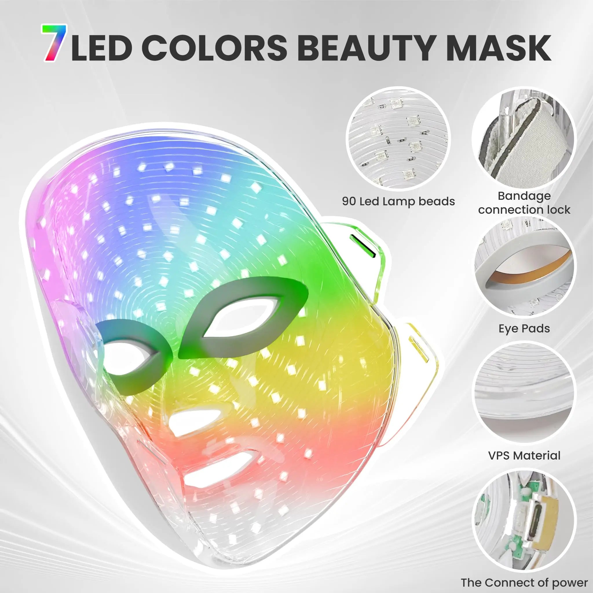 7-in-1 LED Light Therapy Face Mask