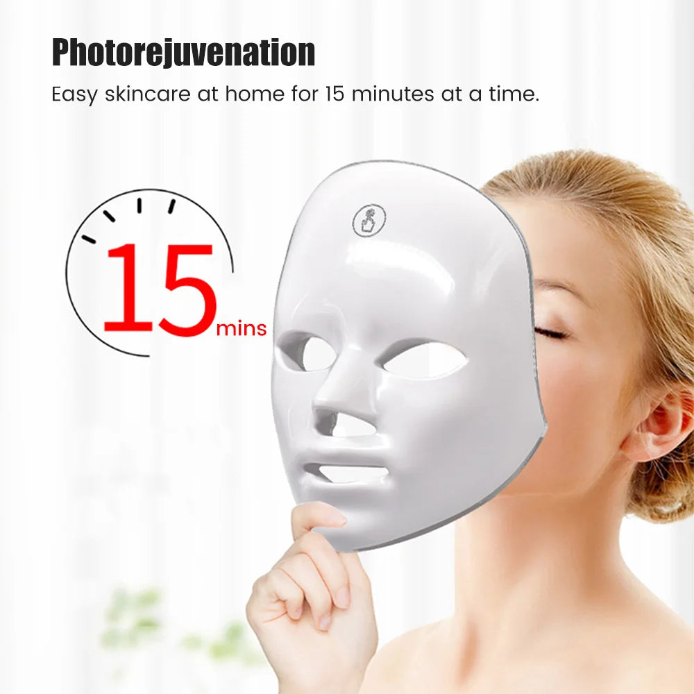 7-in-1 LED Light Therapy Face Mask