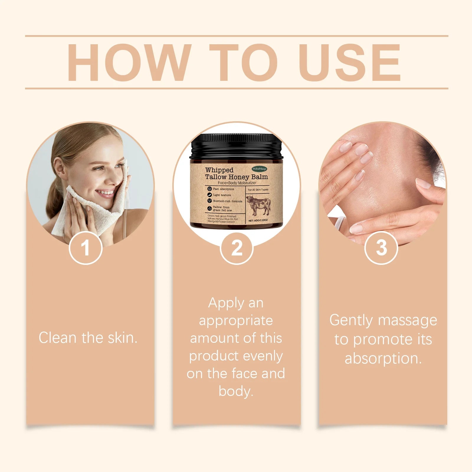 Visibly Softer, Glowing Skin in 7 Days — WoodSleep Tallow & Honey Face Cream